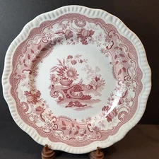Archive Collection Cranberry by Spode 10 7/8" Dinner Plate "May".