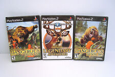 Cabela's Dangerous Hunts, LEGENDARY ADVENTURES 2009 (Playstation 2 PS2) Game Lot