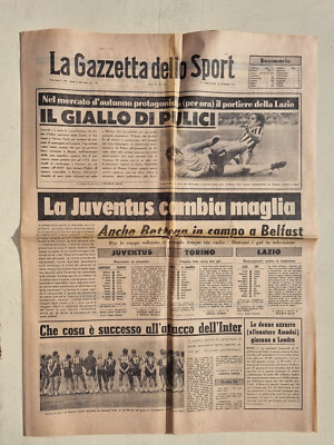 La Gazzetta Dello Sport – 6 Octobre 1998: Inzaghi, Piacenza, Juventus, Totti, Trapattoni