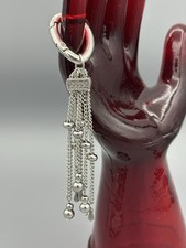 Beaded, Stainless Steel Keychain, Bag Charm, Purse Charm.