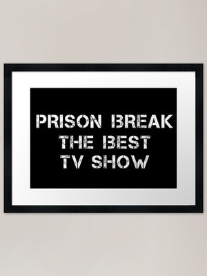 PRISON BREAK THE BEST TV SHOW Rahmen gerahmt Wandbild Poster Leinwanddruck Bild