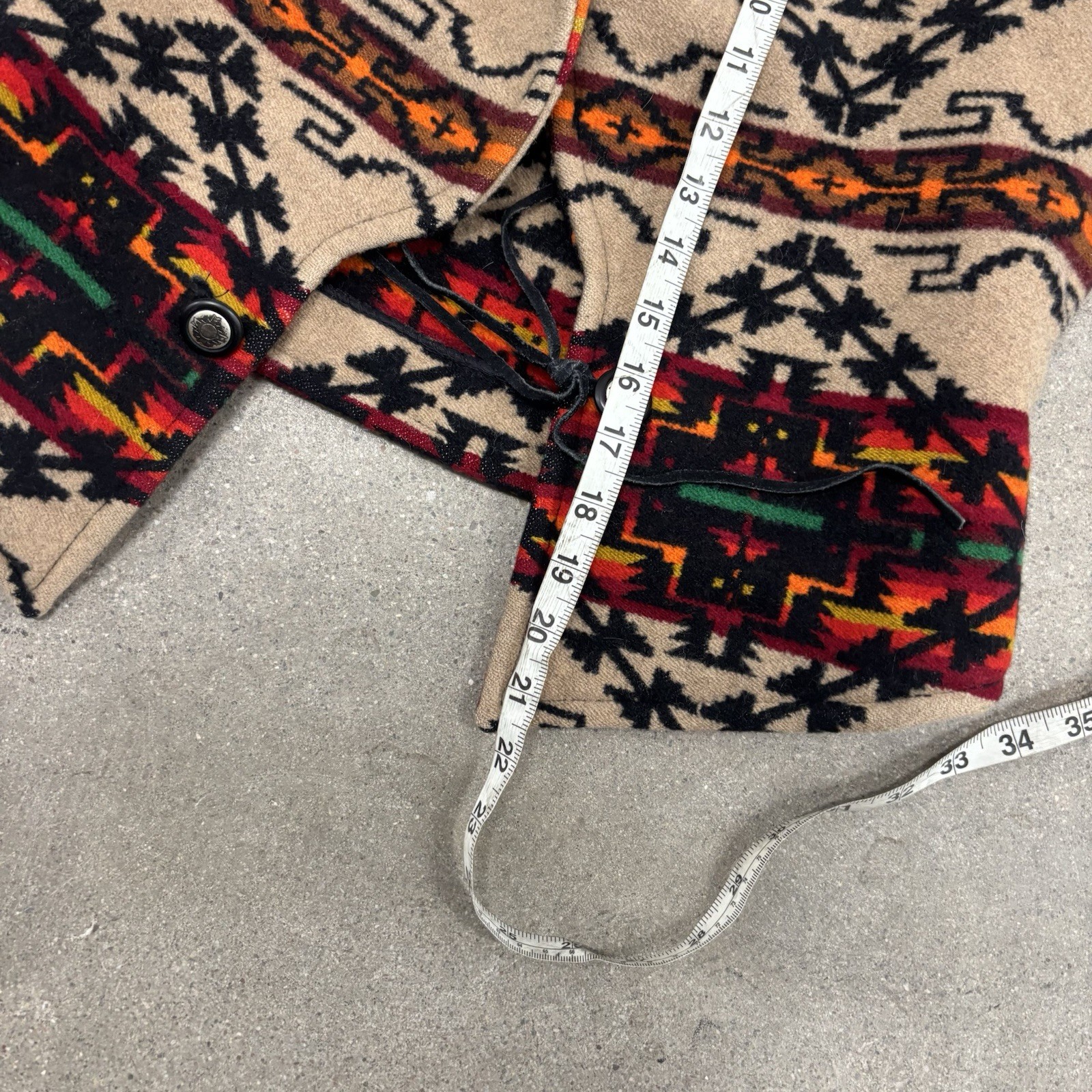 Pendleton multicoloured Aztec patterned fleece pu… - image 6