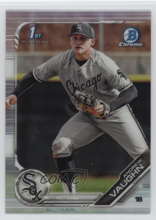 2019 Bowman Draft Chrome Refractor Andrew Vaughn #BDC-100 0pr1