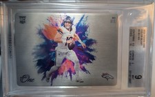 2024 Panini One Bo Nix Color Blast Metal SSP (RC) Broncos (BGS 9)