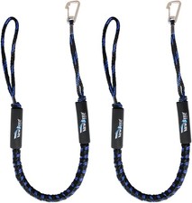 Bungee Dock Lines for Boat, 4 Feet Shock Absorb Dock Tie Premium Mooring Ropes