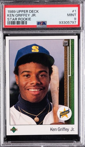 1989 Upper Deck PSA 9 Star Rookie Ken Griffey Jr #1 Seattle Mariners RC