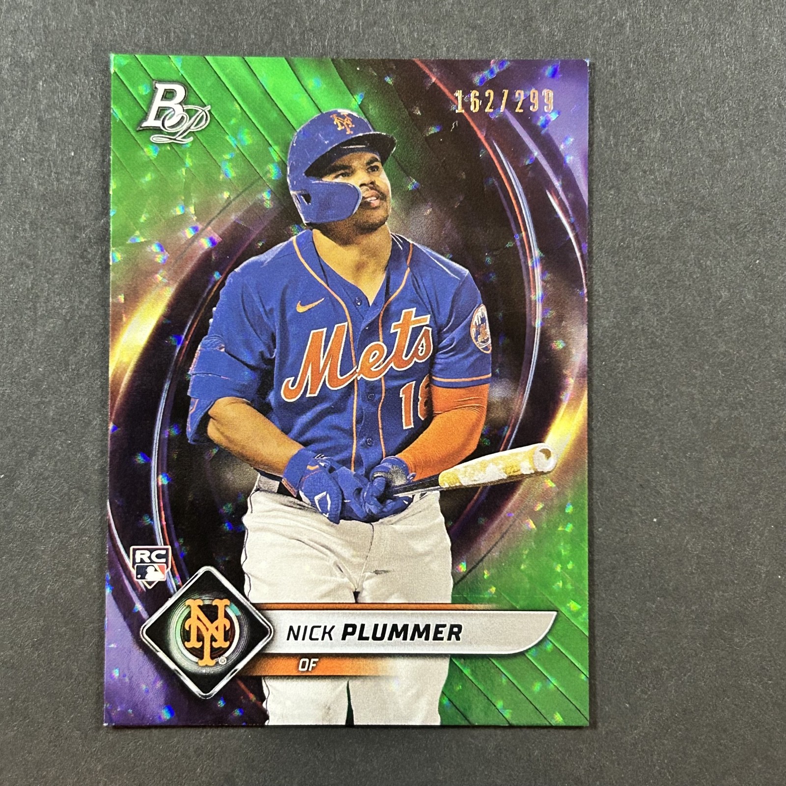 2022 Bowman Platinum - Nick Plummer #72 Emerald Ice Foilboard /299 (RC)