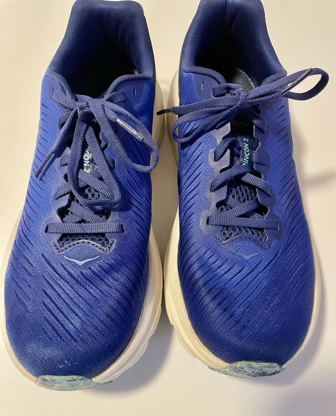 Women's Hoka One One Rincon 3 Size 9.5B Blue - Pre-Owned