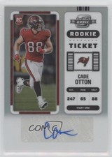 2022 Panini Contenders Optic Rookie Ticket Silver Prizm Cade Otton #148 Auto h3a