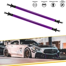 2X Purple 7.87'' Sporty Rear Diffuser Strut Rod Bar For Mercedes-Benz Porsche