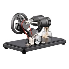 Heißluft-Stirlingmotor Stirling Engine Sterling Generator Modell Mit Holzbasis