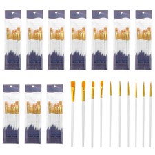 Paint Brushes Set, 100Pcs Acrylic Paint Brush for Watercolor, White
