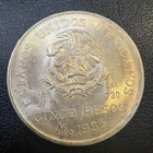 Photo of a 1953 Mexico 5 Pesos Silver from an eBay listing that sold on Jul 17, 2026
