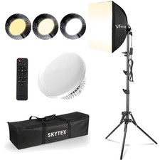 Softbox Lighting Kit1-2Pack,16x16in Soft Box Upgrade 135W 2700-6400K 100V-240...
