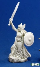 "77052 Aina Female Valkyrie" Bones Reaper Miniatures Fantasy D&D Pathfinder RPG