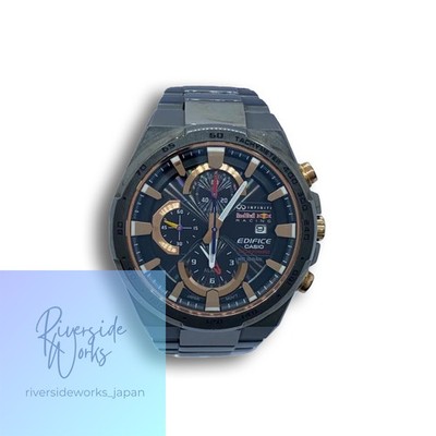 CASIO EDIFICE Solar Watch Gunmetal Minor Belt Scratches