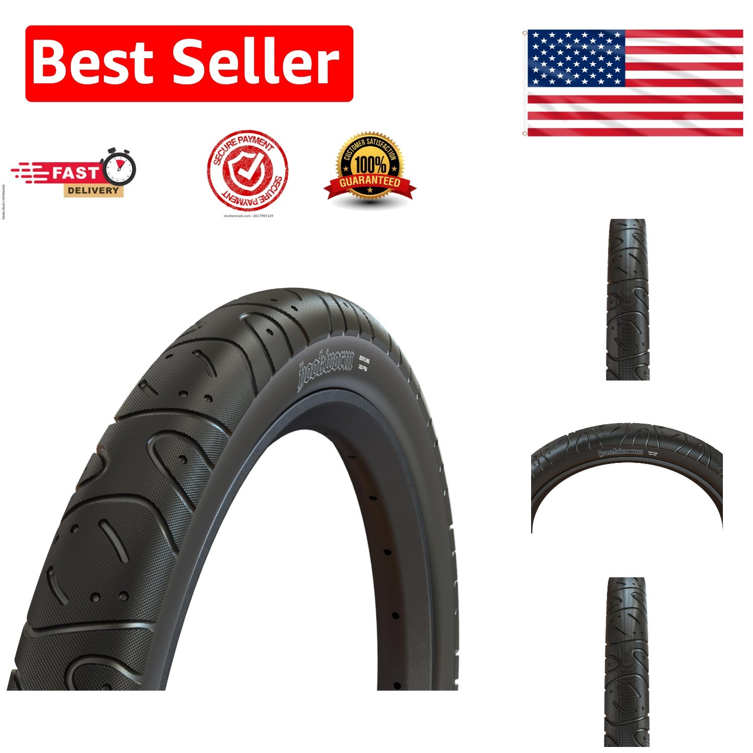 Slick 29x2.50 Hookworm Bicycle Tire - Perfect for BMX & Cruiser Enthusiasts