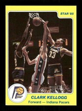 1984-85 Star #52 Clark Kellogg VGEX (slight wrinkle left edge) BXCP67