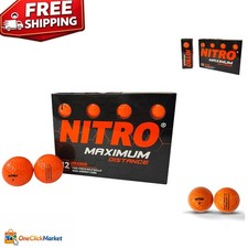 Orange Golf Balls 12-Pack - Reactive Titanium Core for Unmatched Performance