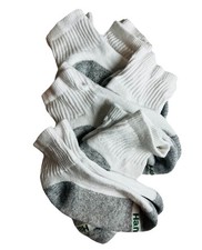 Hanes Boys Pack of 6 Athletic Socks White Medium 4-8 US