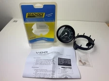 Seachoice 50-15251 Gauge Black Bezel Black Face Tachometer (Sterndrive) 8000 rpm