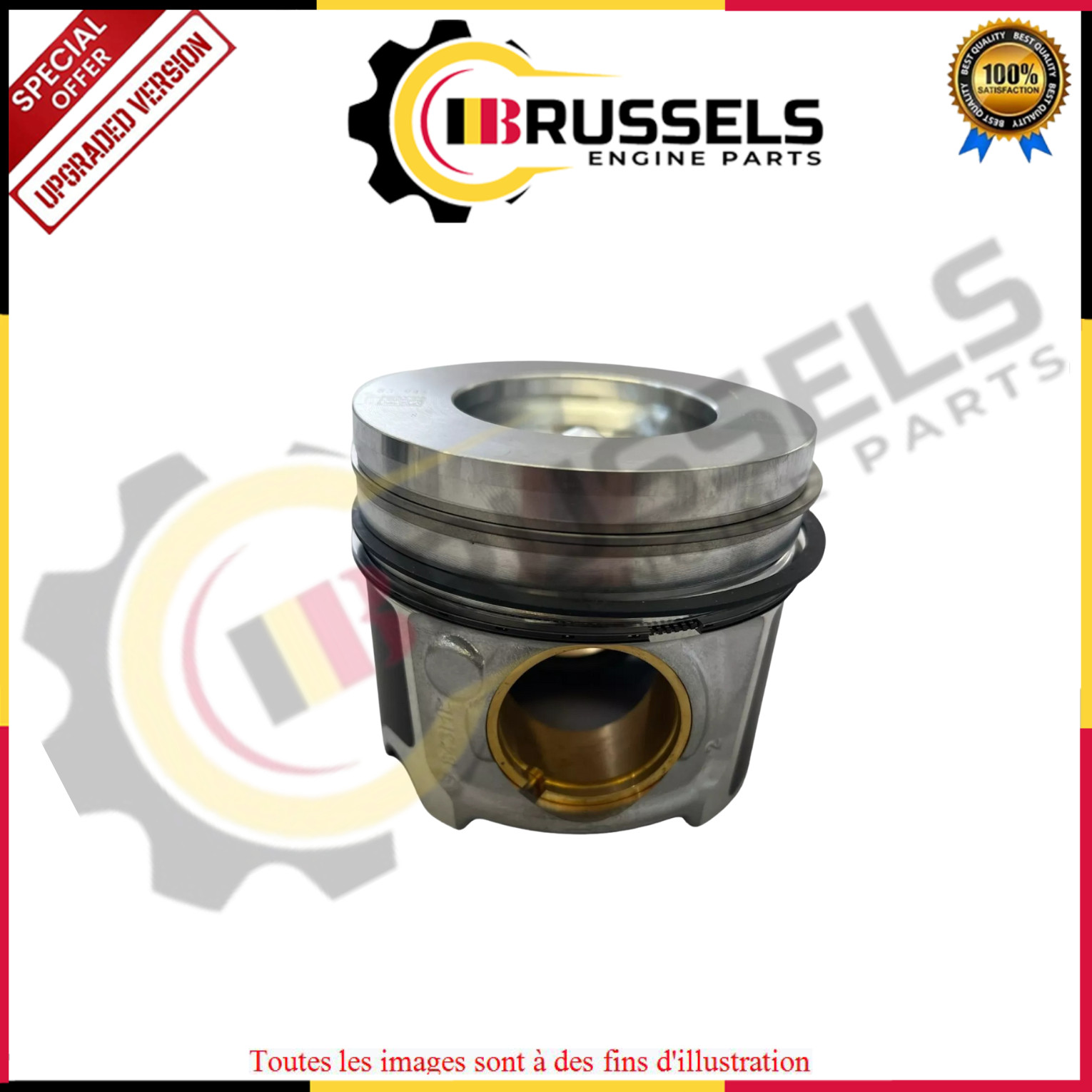 Kit piston et segments -0.5 pour moteur Jaguar 2.0D XE XF F-PACE - 2