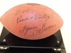 Super Bowl 29 XXIX Wilson Football Signed to "Bob Peace & Victory" Lynn Swann