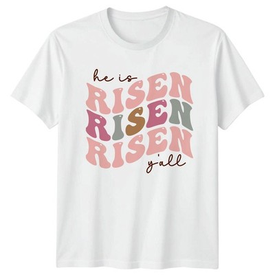 He Is Risen Risen Risen T-Shirt Groovy Christian Ostergeschenk für Sie und Ihn