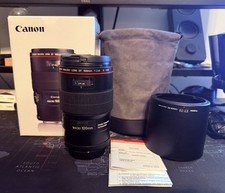 In Box Canon EF 100mm F/2.8L MACRO IS USM US Seller