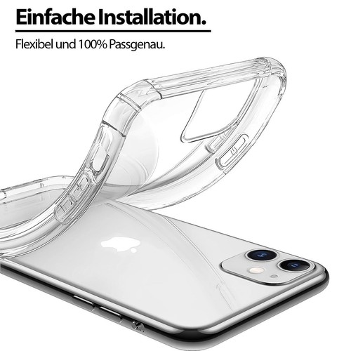 Handyhülle für Samsung iPhone Cover Case Kantenschutz TPU Durchsichtig Silikon - Bild 4 von 7