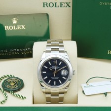 Rolex Datejust 41 126300 Blue Dial Stainless Steel Oyster 2025 Box and Papers