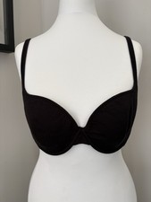 La Perla Padded Push-up Bra Black Cotton 36B