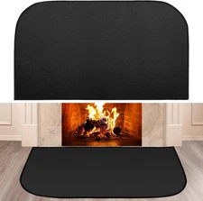 Fireplace Rugs Fire Resistant - 24 X 42Inch Semicircle Fire-Proof Hearth Blanket