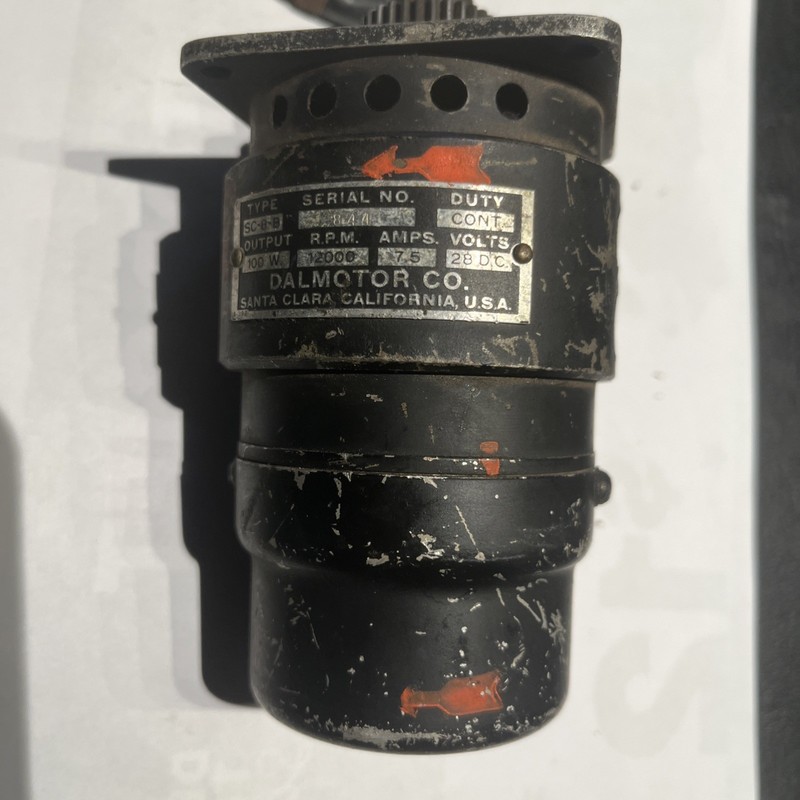 Antique Motor Dalmotor SC-8-B 110 W 1200 RPM Santa Clara, CA Not Tested