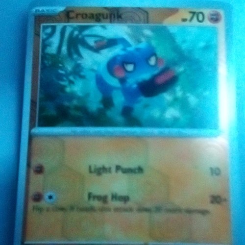 Nintendo Croagunk Diamond & Pearl 2007 Basic 70HP Common 1st Ed 53/130 EN