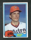 Nolan Ryan California Angels Hall of Fame 1981 Topps MLB Baseball Card #240