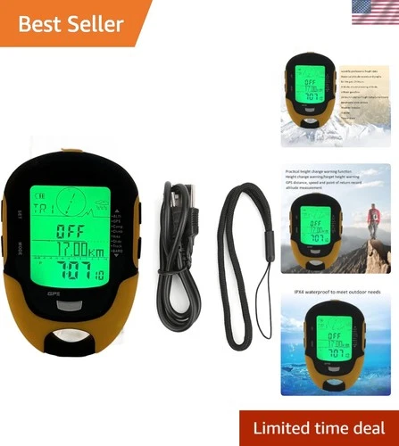 Multi-Functional Altimeter GPS Device - Weather & Altitude Tracker for Explorers