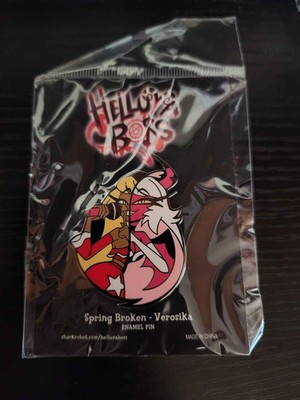 Helluva Boss Spring Broken Human Verosika Enamel Pin