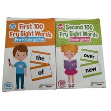 2 Pack Flashcard Sight Words Pre-K Kindergarten Education Teacher Homeschool