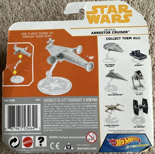 Star Wars Hot Wheels Imperial Star Destroyer (2017) Mattel Starship New Unopened - Picture 2 of 2