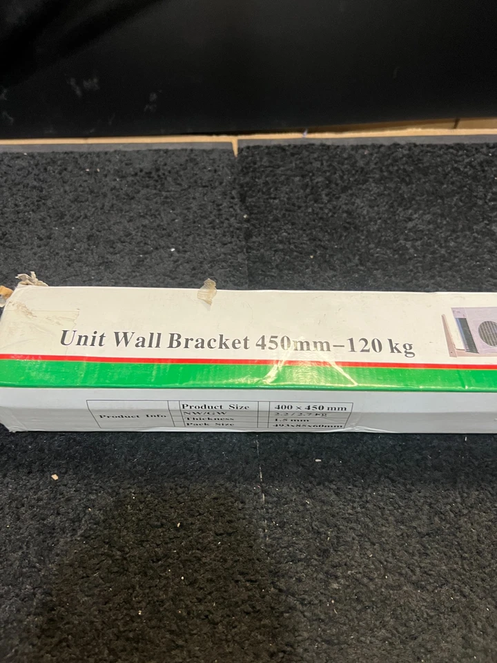 (QTY 2) Unit Wall Bracket 400mmx450mmx1.5mm Thickness, 120kg Maximum Weight Load - Image 2 of 4