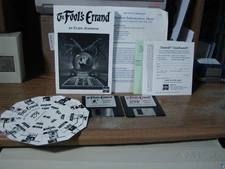 Commodore Amiga FOOL's ERRAND , (2) Original Master with Manual, Code Wheel +.