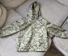 Boys Carter Lightweight Dinosaur Jacket Size 4T Green Zip Up