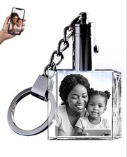 personalized crystal keychain Photo Engraved Mother s Day Gift Memorial