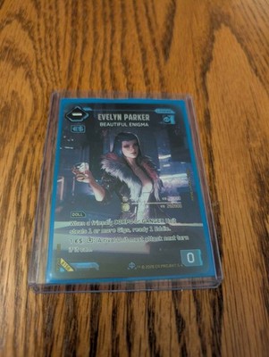 Cyberpunk TCG Welcome to Night City - Evelyn Parker Beautiful Enigma ICONIC RARE