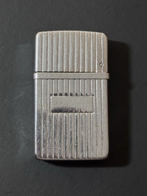 Vintage Nimrod Pipe Lighter Chrome Ribbed Finish Pat 2432265