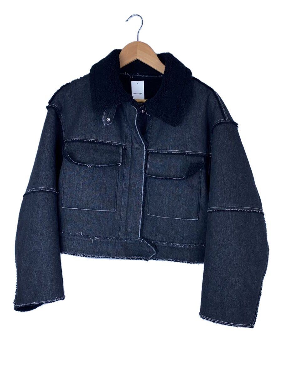 Giacca B STONE altra cotone nero tinta unita 02320630960 usata