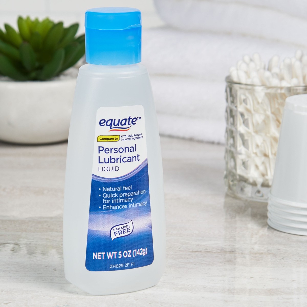 equate liquid personal lubricant 5 oz Equate Personal Water Based Lubricant 5 oz – Gentle, Paraben-Free, Designed  for Comfort main image 0