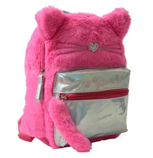Cat Purse Mini Backpack 10" Bag Fuzzy Plush Cat Ears Trending