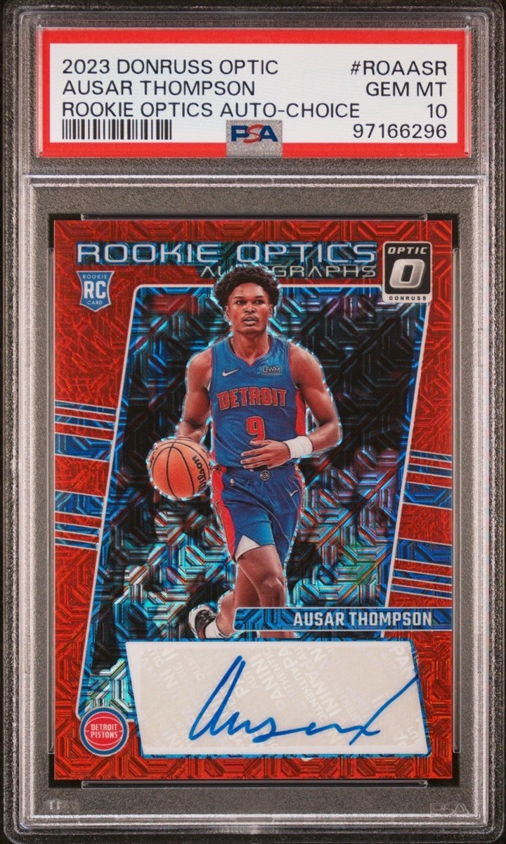 2023-24 Donruss Optic - Rookie Optics Auto Choice Ausar Thompson PSA 10 GEM MINT